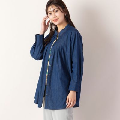 ＜MISSEL＞タックデニムシャツ（２１０３５３４１）