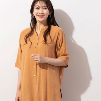 ＜MISSEL＞パールボタン・キーネックブラウス（２１０３５３５１）