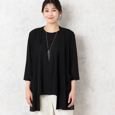 シフォンドッキングカーディガン（２１０３５４０５）