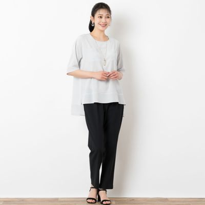 Ｓｏａｌｏｎ　バックへムシフォンプルオーバー（２１０３５４０９）