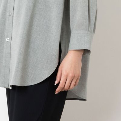 ピンタック入りハイネックシャツ（２１０３５４１３）