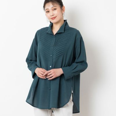 ピンタック入りハイネックシャツ（２１０３５４１３）