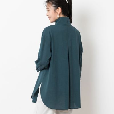 ピンタック入りハイネックシャツ（２１０３５４１３）