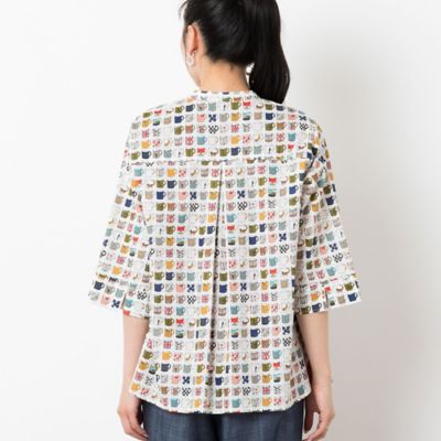 マグカップ柄 綿ローンシャツ（21035451A） | ファッション 