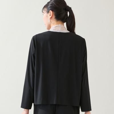 洗える・セットアップ可能・3L／4Lサイズあり】漆黒ノーカラー