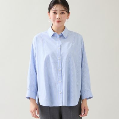 洗える】カラーストライプシャツ（21035517） | MISSEL