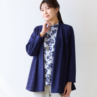 洗える・アンサンブル可・日本製・L～4Lサイズ】着流しカーディガン