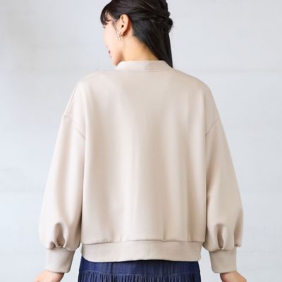 洗える・セットアップ可・3Lサイズあり】パールボタンVネック