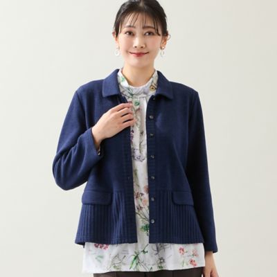 洗える・3L／4Lサイズあり】ふんわり起毛カーディガン