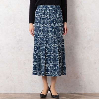 derschutzte 桜プリント フードジャケット M フラワープリントセミフレアスカート〔セットアップ対応