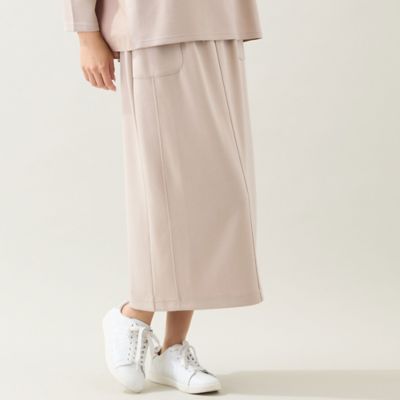 ＜MISSEL＞【洗える・セットアップ可・３Ｌサイズあり】Ｉラインスカート（２１０４２６０１）