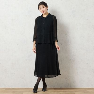 【洗える・セットアップ可能・３Ｌ／４Ｌサイズあり】セミフレアスカート（２１０４４５０１）