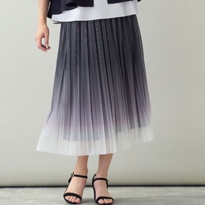 値下げ）タグ付き未使用　ミュベール×グラミチ　チュールスカート 洗える・3Lサイズあり】グラデーションチュールスカート