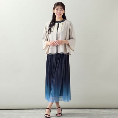 洗える・3Lサイズあり】グラデーションチュールスカート