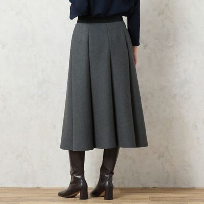 【美品】 MARK&LONA ⭐︎ ダンボールニット スカート 3L／4Lサイズあり】ダンボールニットAラインスカート