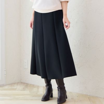 3L／4Lサイズあり】ダンボールニットAラインスカート