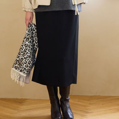 セットアップ可・3Lサイズあり】サイドタフタIラインスカート