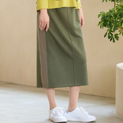 セットアップ可・3Lサイズあり】サイドタフタIラインスカート