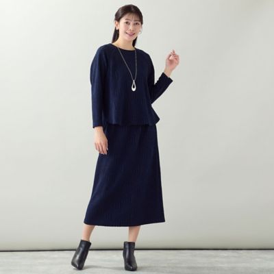 洗える・セットアップ可・3Lサイズあり】幾何柄ジャカードニット