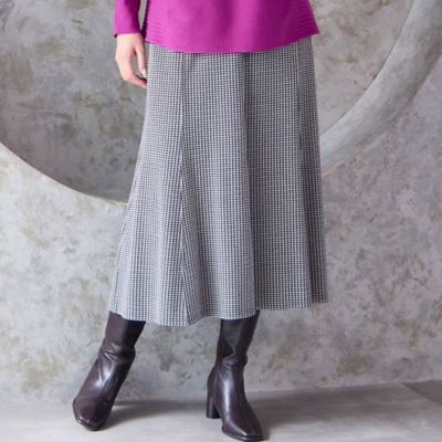 セットアップ可・3L／4Lサイズあり】千鳥柄スカート