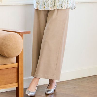 ＜MISSEL＞【洗える・セットアップ可・Ｌ～４Ｌサイズ】ハニカムデニムパンツ（２１０５２６０４）