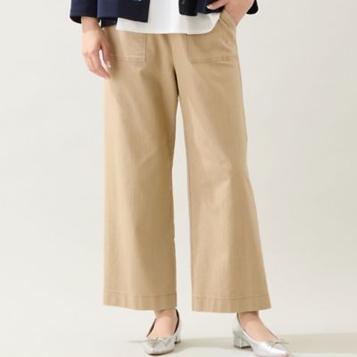 ＜MISSEL＞【洗える・快適ストレッチ・Ｌ～４Ｌサイズ】コットンブレンドデニムパンツ（２１０５２６５１）