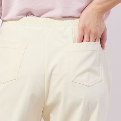 【洗える・接触冷感】裾スリットクロップドパンツ（２１０５３５１０）