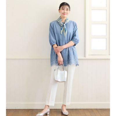 洗える・快適ストレッチ・L～4Lサイズ】美脚テーパードパンツ