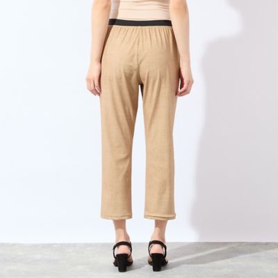 洗える・接触冷感・日本製・L～4Lサイズ】デニム柄スリムパンツ
