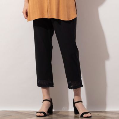 ＜MISSEL＞レースクロップドパンツ（２１０５５３５６）