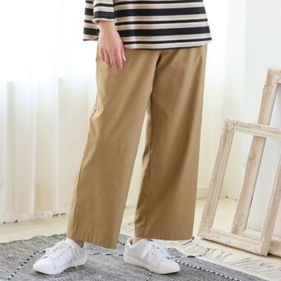 ＜MISSEL＞裏起毛ワイドパンツ（２１０５６３３９）