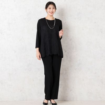 ブラックフォーマル　センタープレスパンツ【４Ｌサイズあり】【セットアップ可】（２１０５６４３１）