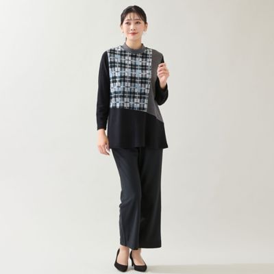 蓄熱・洗える・日本製・3L／4Lサイズ】裏起毛ストレートパンツ