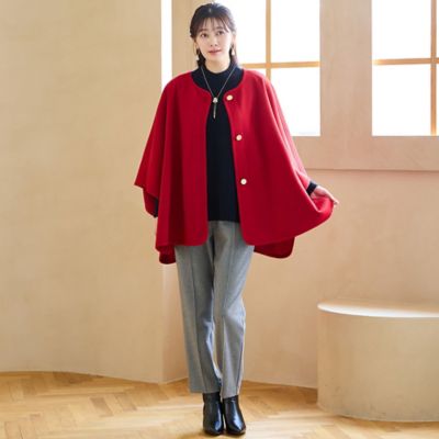 蓄熱保温素材・洗える・L～4Lサイズ】両面起毛千鳥柄ピンタック