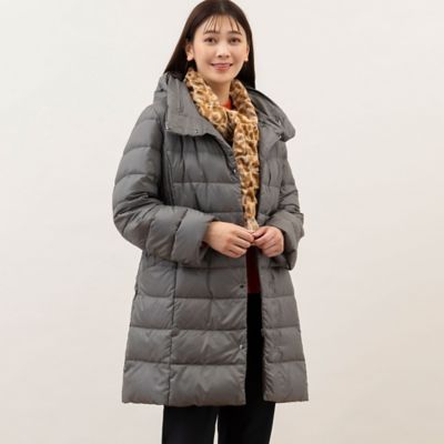 ＜MISSEL＞ライトダウンロングコート〔フード収納可〕（２１０７６３３０）