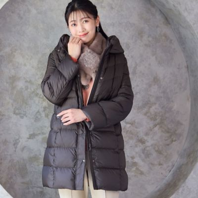 3L／4Lサイズあり】軽量ソフトタフタダウンコート