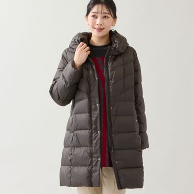 3L／4Lサイズあり】軽量ソフトタフタダウンコート
