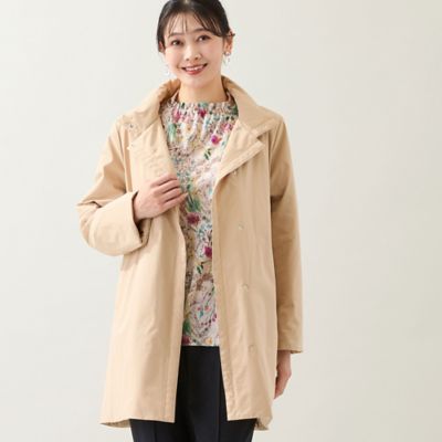 軽量・中綿裏地つき・3L／4Lサイズあり】スタンドカラーコート