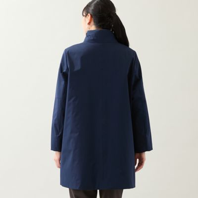 MS　Lサイズ　ブルコ 軽量・中綿キルトつき・3L／4Lサイズあり】スタンドカラーコート