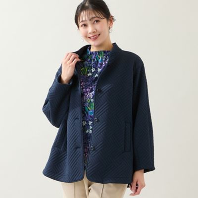 3Lサイズあり】キルト風ジャカードジャケット（21101602