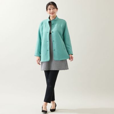 ミゼール　キルト風ジャカードカットソー&リブミックスプルオーバー ミゼール キルト風ジャカードカットソー&リブミックスプルオーバー