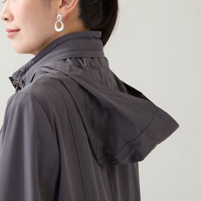 快適ストレッチ・3L／4Lサイズあり】フード内蔵 ライトジャケット