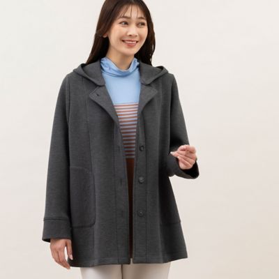 ＜MISSEL＞ソフトポンチジャケット〔フード取り外し可〕（２１１０６３２１）