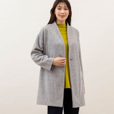 ＜MISSEL＞ヘリンボーンＶネックコート（２１１０６３８２）