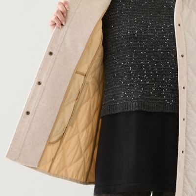 3L／4Lサイズあり】キルティングコート（21106509