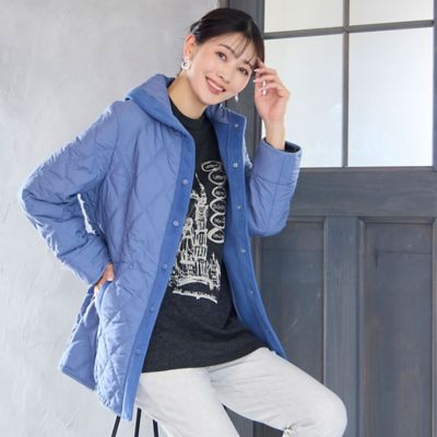 【送料無料】MISSEL/ミゼール 大きいサイズ【3L/4Lサイズあり】キルティングコート(21106509) アオ コート・ジャケット【三越伊勢丹/公式】