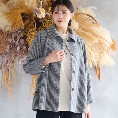 千鳥柄Aラインジャケット（21106511） | MISSEL/ミゼール