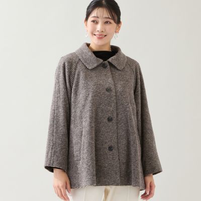 千鳥柄Aラインジャケット（21106511） | MISSEL/ミゼール