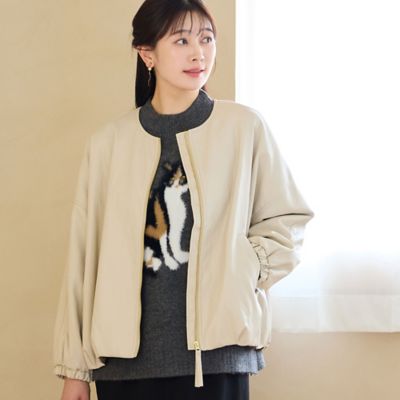 3Lサイズあり】フェイクレザージャケット（21106608