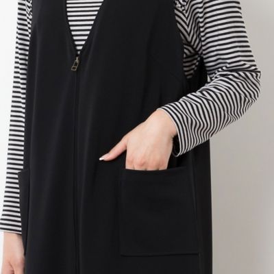 Ｖネックジャンパースカート（２１１１５４０１）
